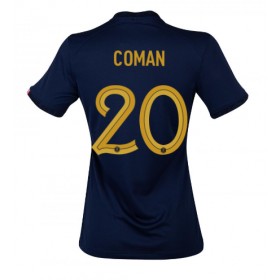Frankrike Kingsley Coman #20 Hemmakläder Dam VM 2022 Kortärmad